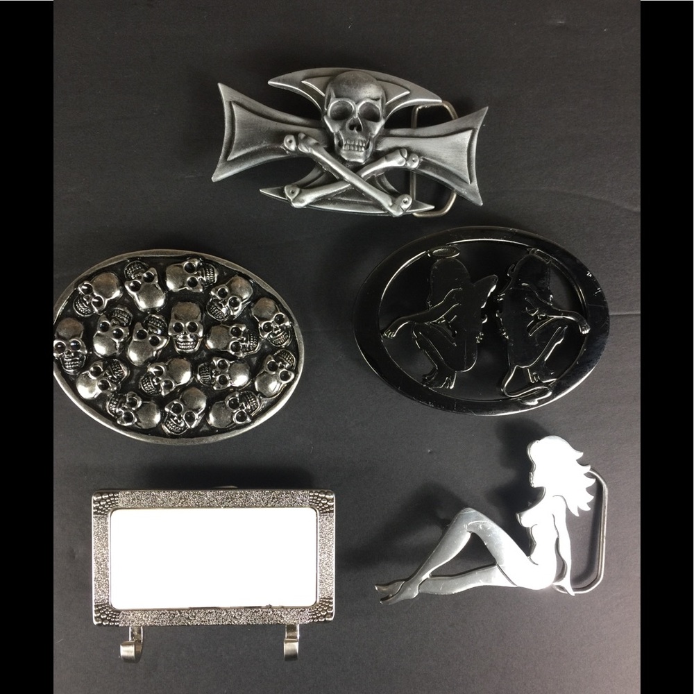 Belt buckle lot of 5